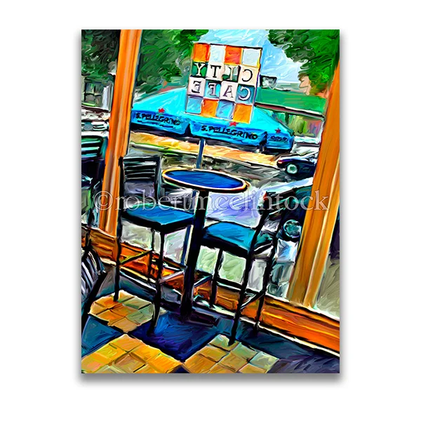 "CITY CAFE WINDOW" - MOUNT VERNON