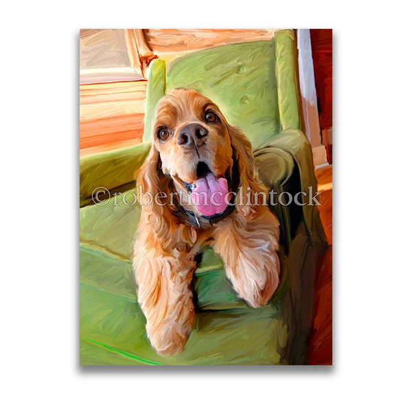 "COCKER SMILE" - COCKER SPANIEL