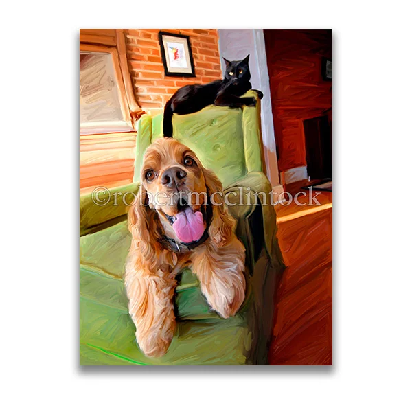 "DIVIDE AND COCKER" - COCKER SPANIEL