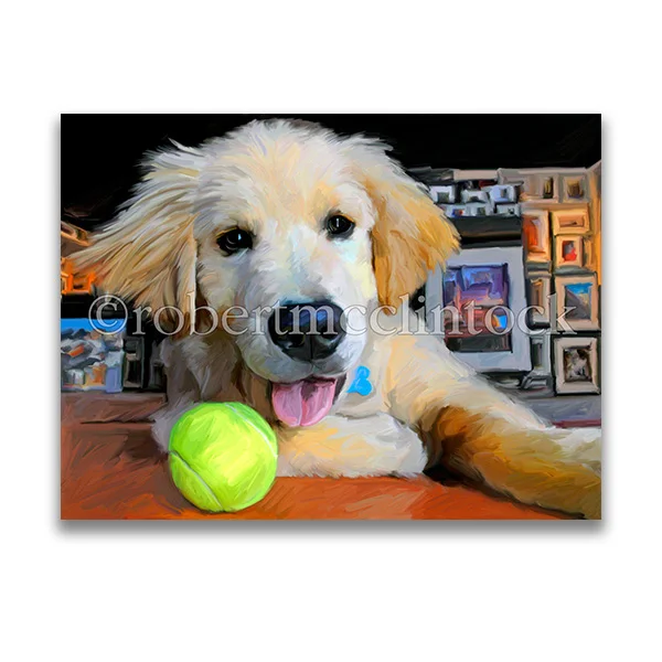 "COME AND GET IT" - GOLDEN RETRIEVER