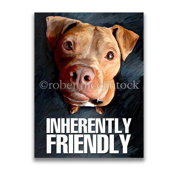 "INHERENTLY FRIENDLY" - PIT BULL