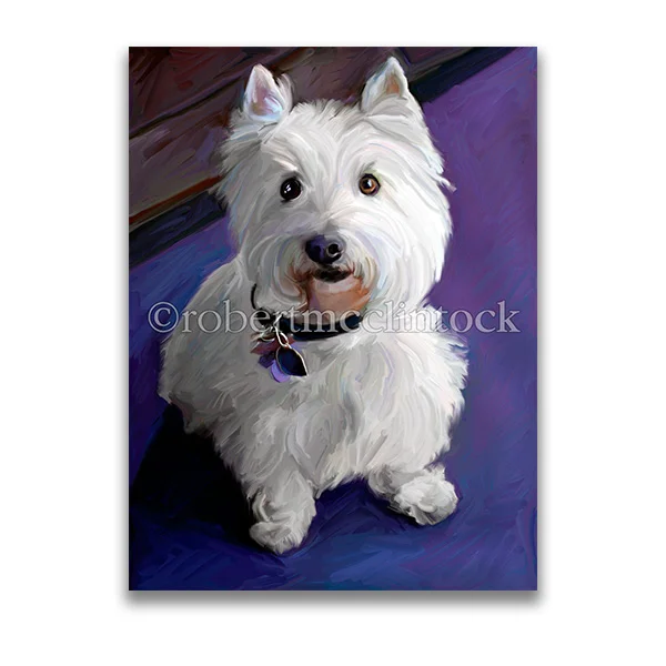 "PERRIER FOR THE TERRIER" - WESTIE