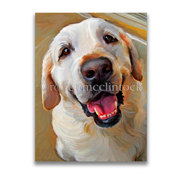 "WHEN DO WE EAT" - YELLOW LAB