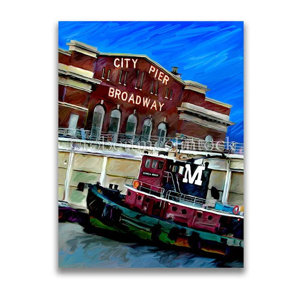 "BROADWDAY PIER & TUGS" - FELL'S POINT