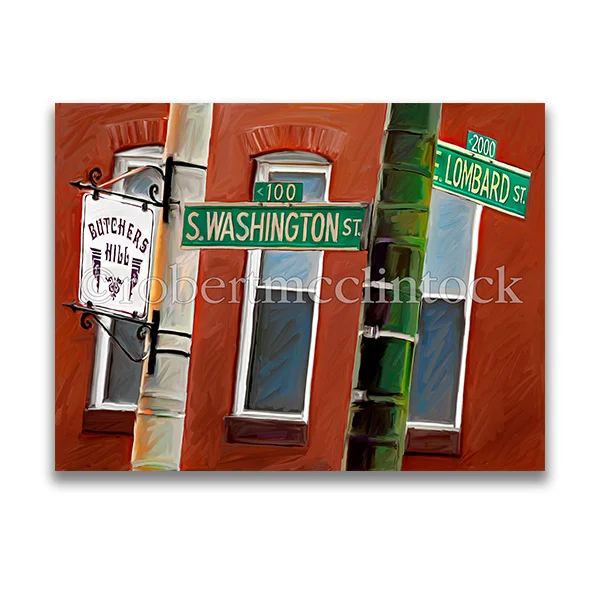 "CORNER OF" - BUTCHERS HILL