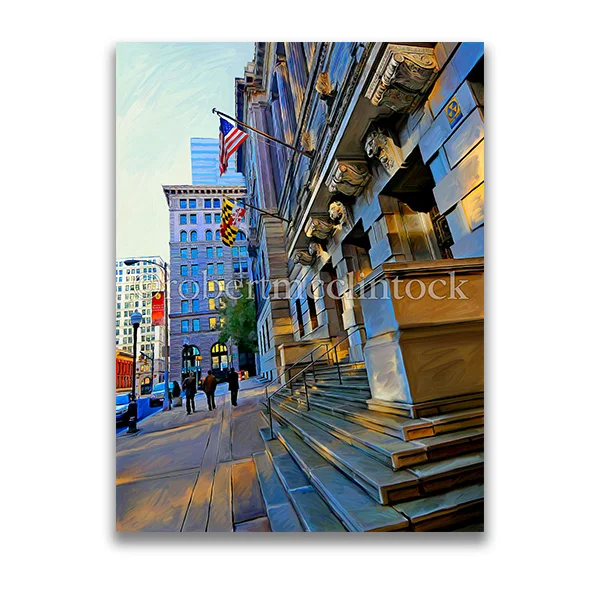 "COURTHOUSE STEPS" - DOWNTOWN