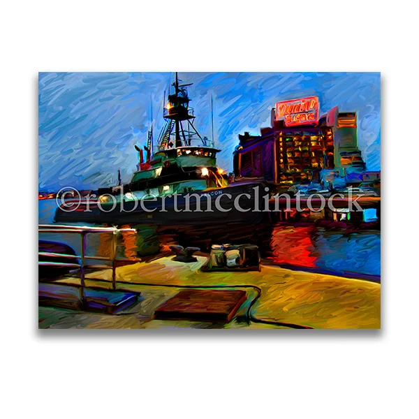 "DOCKED AT DOMINO" - DOMINO SUGARS