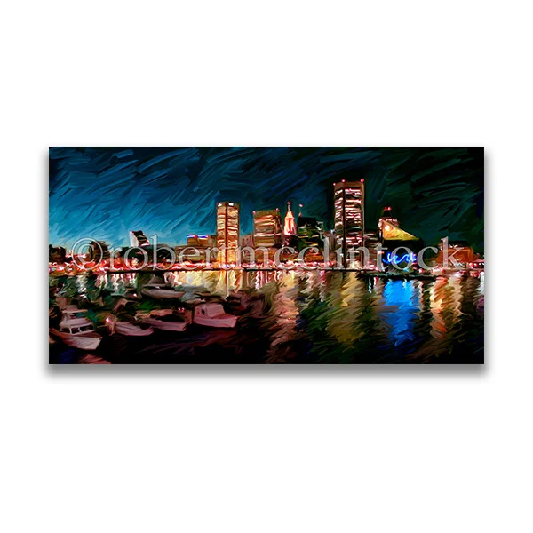 "INNER HARBOR NIGHT" - INNER HARBOR