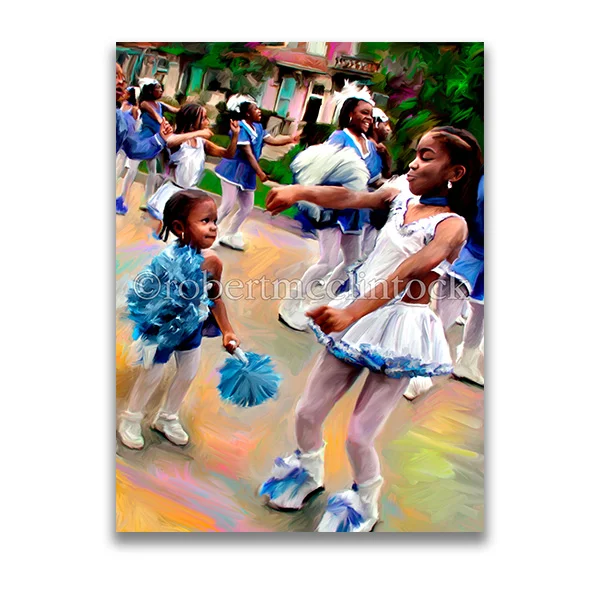 "MARCHING DANCERS" - CHARLES VILLAGE