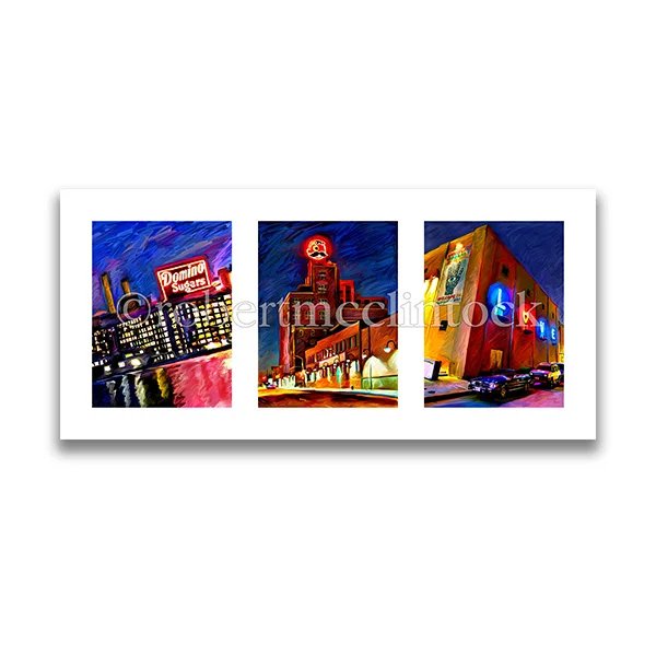 "BALTIMORE SIGNS" - TRIPTYCH