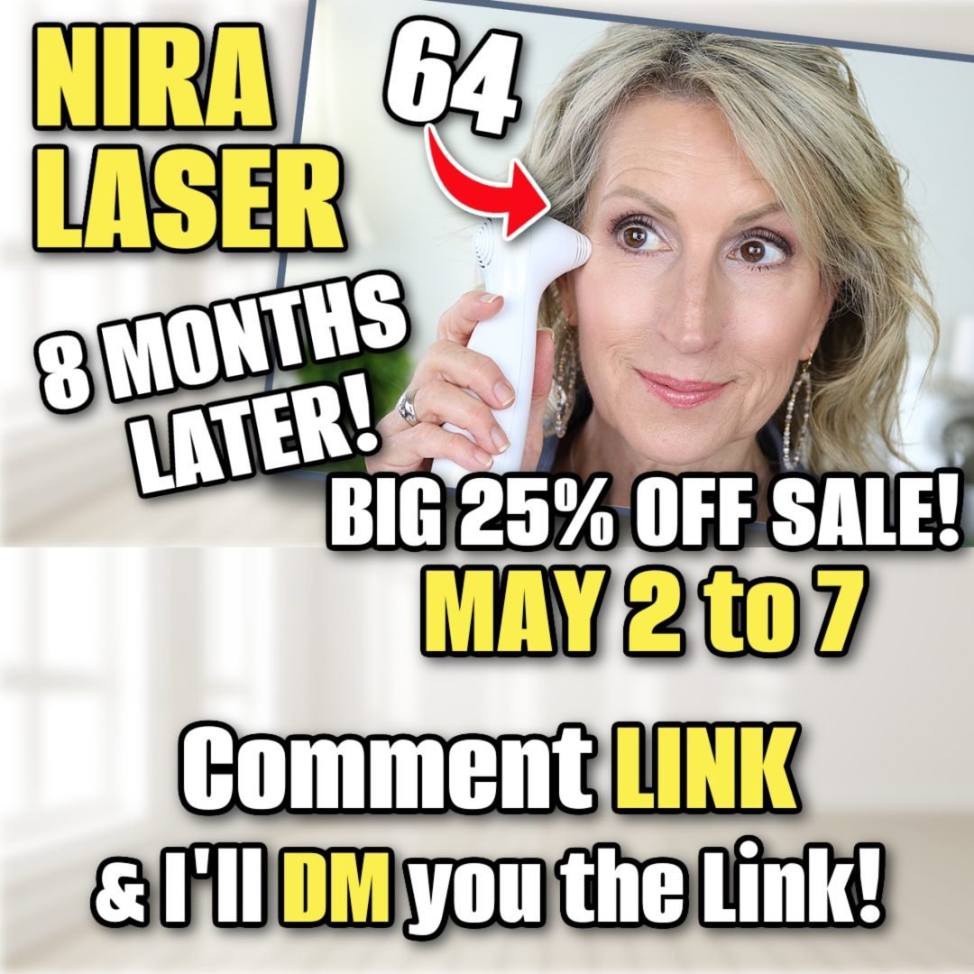 Comment LINK &amp; I'll DM the link to you!⁠
⁠
A big sale at NIRA in time for Mother's Day! The sale is 25% off everything from May 2 to 7, 2024. If you've been waiting to purchase an at-home skin laser device, this is the time! My favorite is the PR
