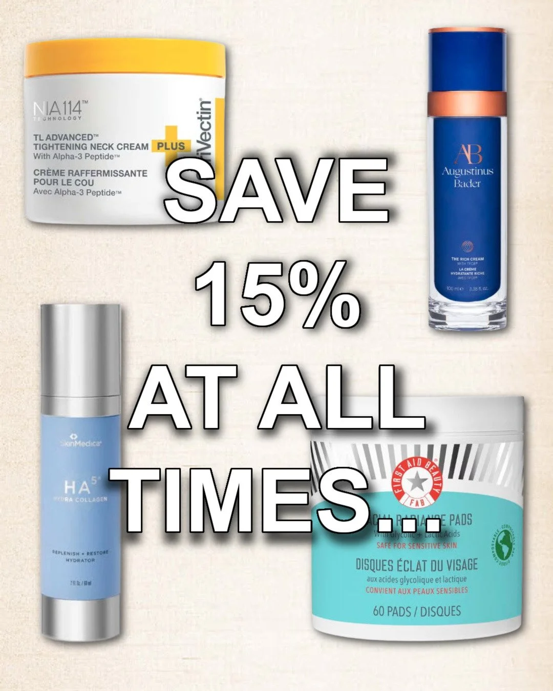 One of the best-kept secrets in buying high-end &amp; luxury skincare, makeup, &amp; haircare products at a discount is Dermstore!⁠
⁠
Save 15% at all times on your favorite high-end eligible skincare &amp; makeup brands with discount code: GLORY⁠
⁠
T