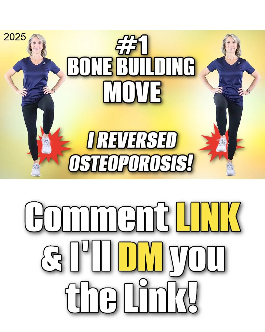 ✨ This simple daily exercise has been a total game changer for my bone strength and balance! 💪 It&rsquo;s something anyone can do &mdash; no gym, no fancy equipment, just consistency.⁠
⁠
If you&rsquo;ve been told bone loss is inevitable after menopa