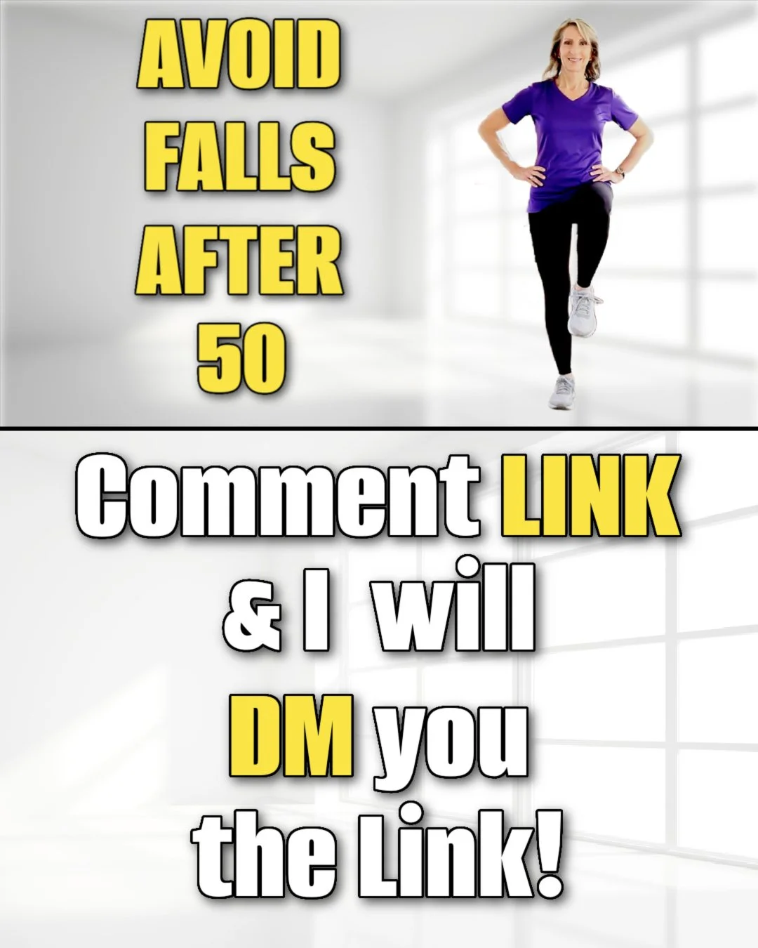 🏃 Falls are one of the biggest causes of broken bones as we get older &mdash; but balance is something we can train.⁠
⁠
I just shared a standing balance exercise video to help strengthen your core, hips, and legs so you can stay steady in everyday l