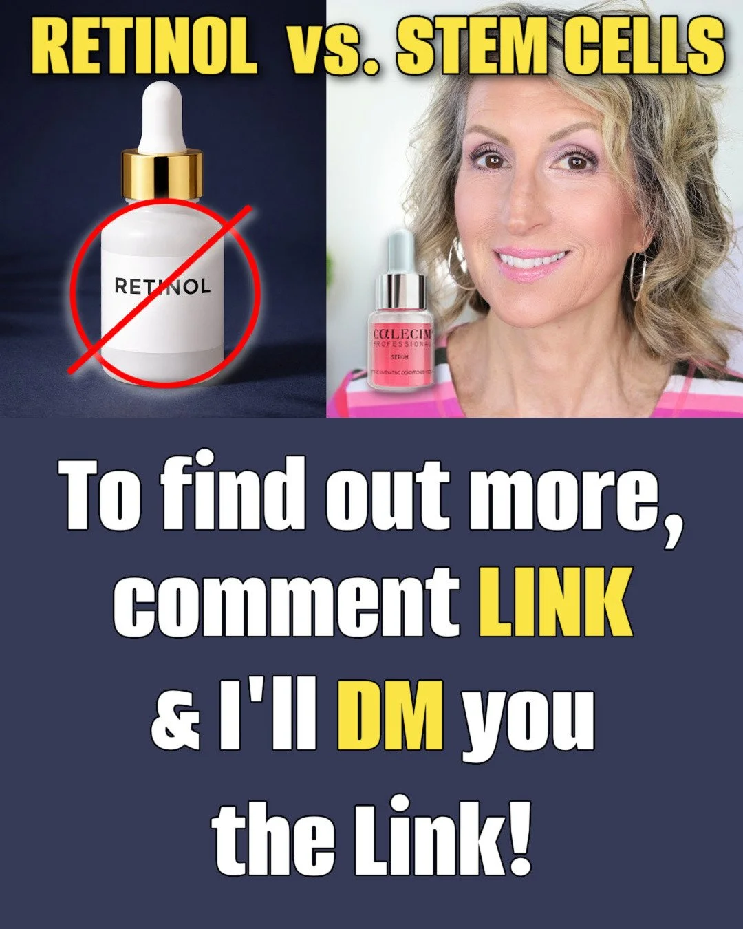 STOP using Retinol if it&rsquo;s irritating your mature skin! 🚩 At 66, I&rsquo;ve found something that works even better for firmness and radiance &mdash; without the "burn."⁠
⁠
If you saw my recent video on fixing crepey skin, you know I&