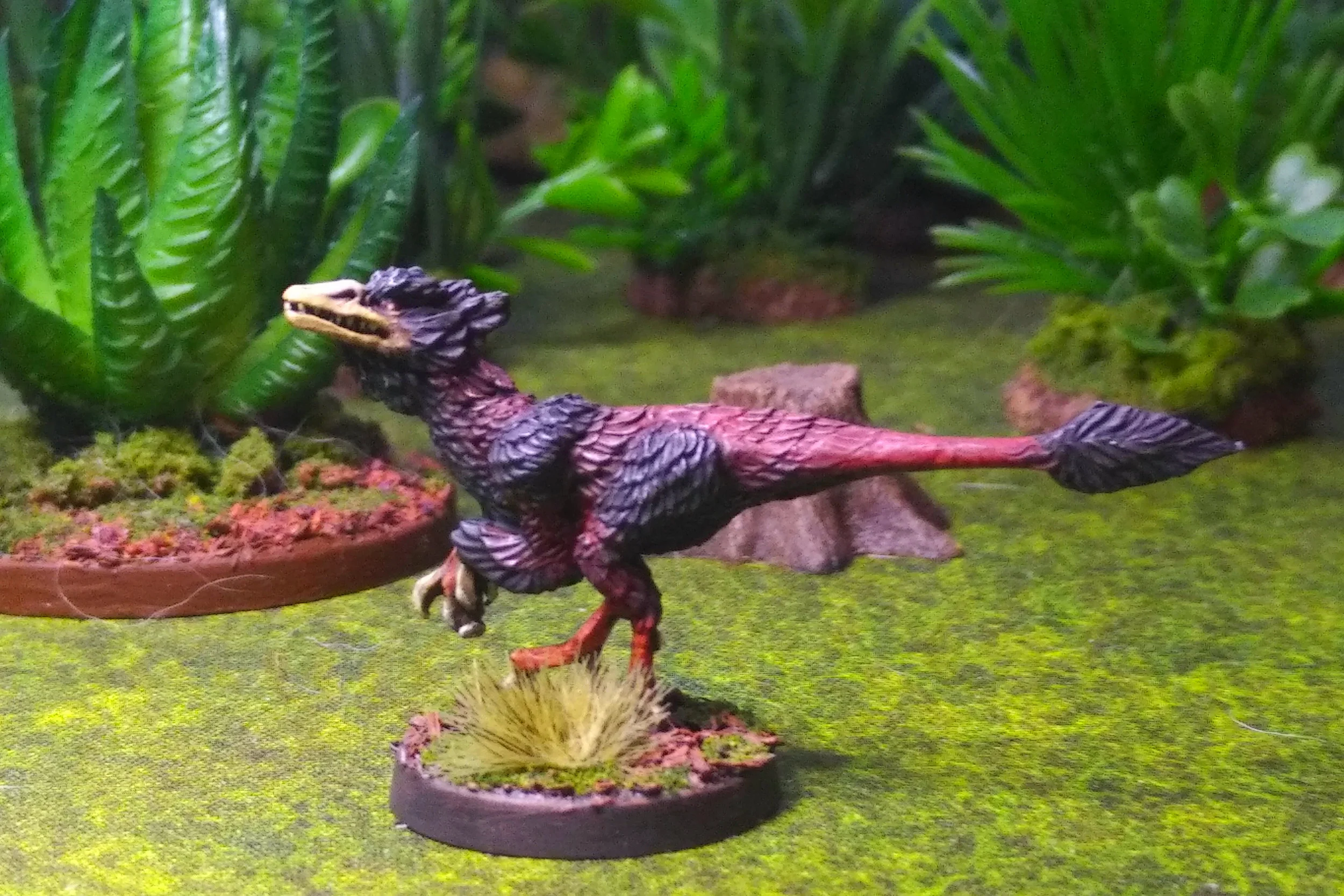 Saurian Stalker (Feather Raptor) Sculpted by Stonehaven Miniatures
