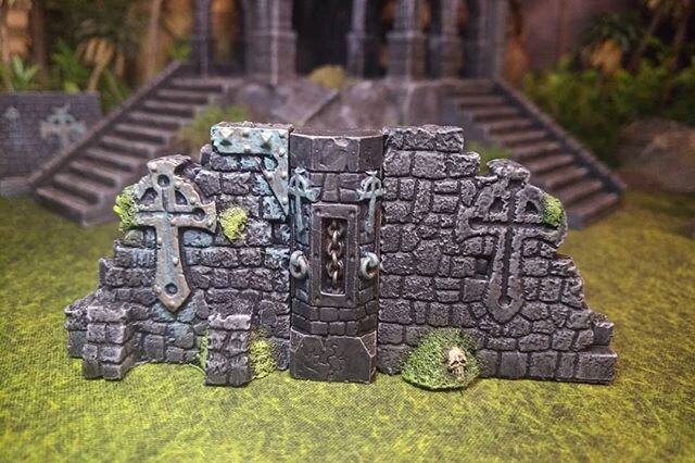 A few more pieces of 1st edition #mutantchronicles #warzone #ruins. 
#roleplayinggames&nbsp;#skirmishgames #tabletopminiatures
#miniaturewargaming #reaperminiatures&nbsp;#ospreygames&nbsp;
#northstarmilitaryfigures 
#frostgrave #ghostarchipelago
#dn