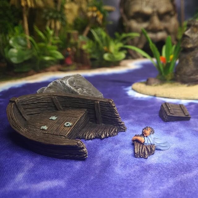 A lone survivor on a #leeshore using the #shipwreck bits from #grabblecast. 
#roleplayinggames&nbsp;#skirmishgames #tabletopminiatures
#miniaturewargaming #reaperminiatures&nbsp;#ospreygames&nbsp;
#oathmark
#northstarmilitaryfigures 
#frostgrave #gho