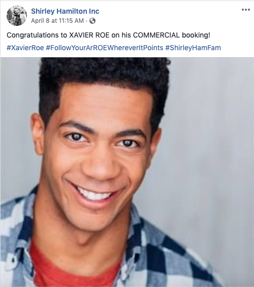 Xavier Booked a Commercial!