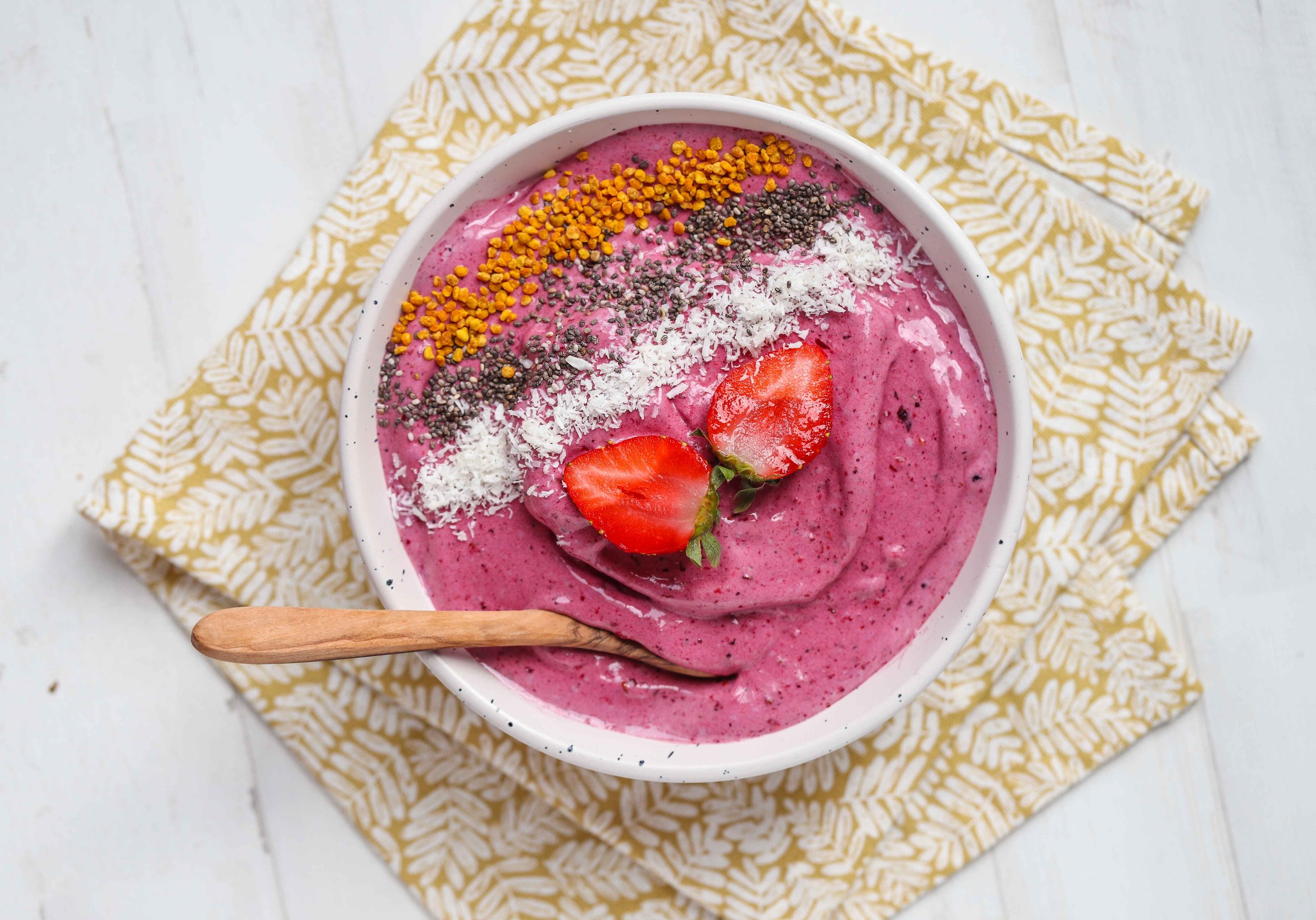Red Berry Protein Smoothie Bowl