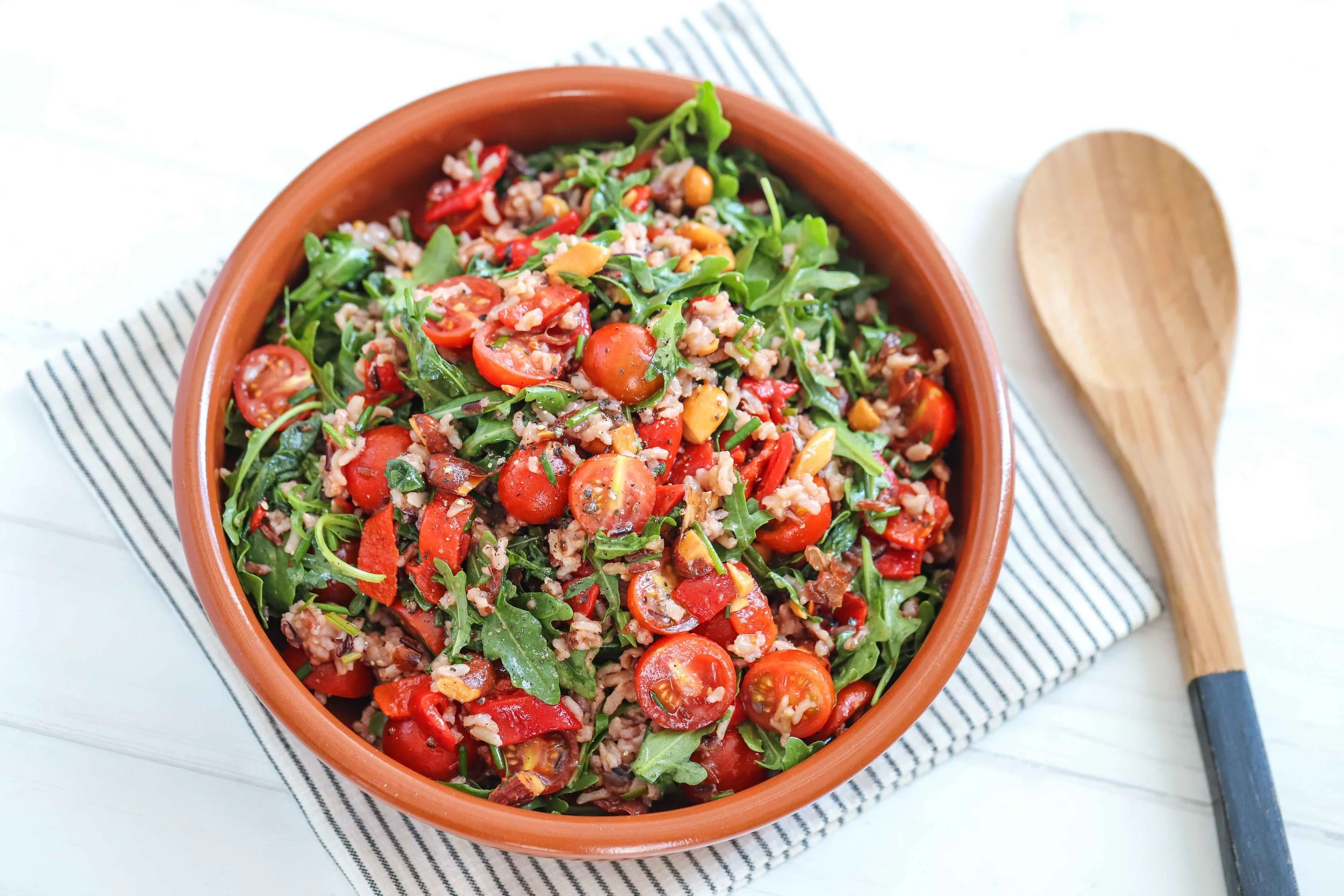 Rocket Wild Rice Salad with Balsamic Vinaigrette