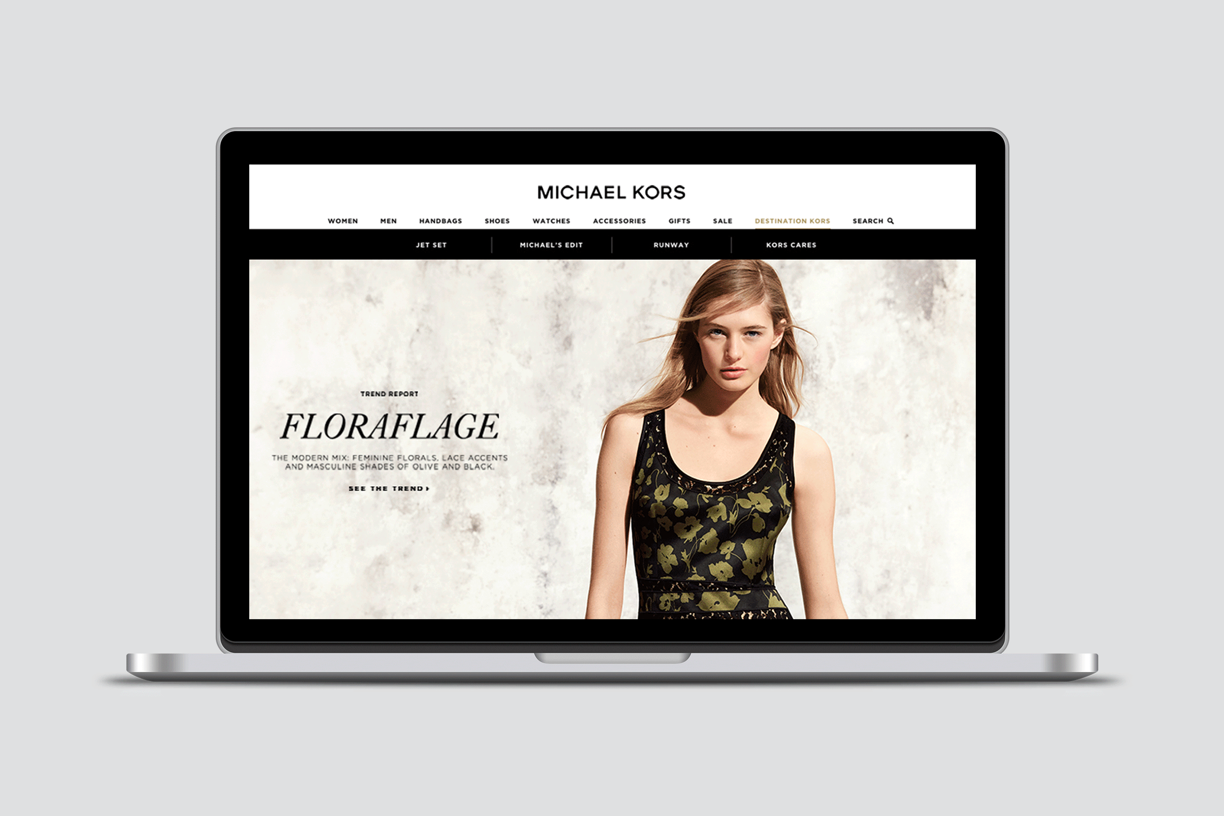 Michael Kors Homepage Studies — Amber Fanning – Graphic Design