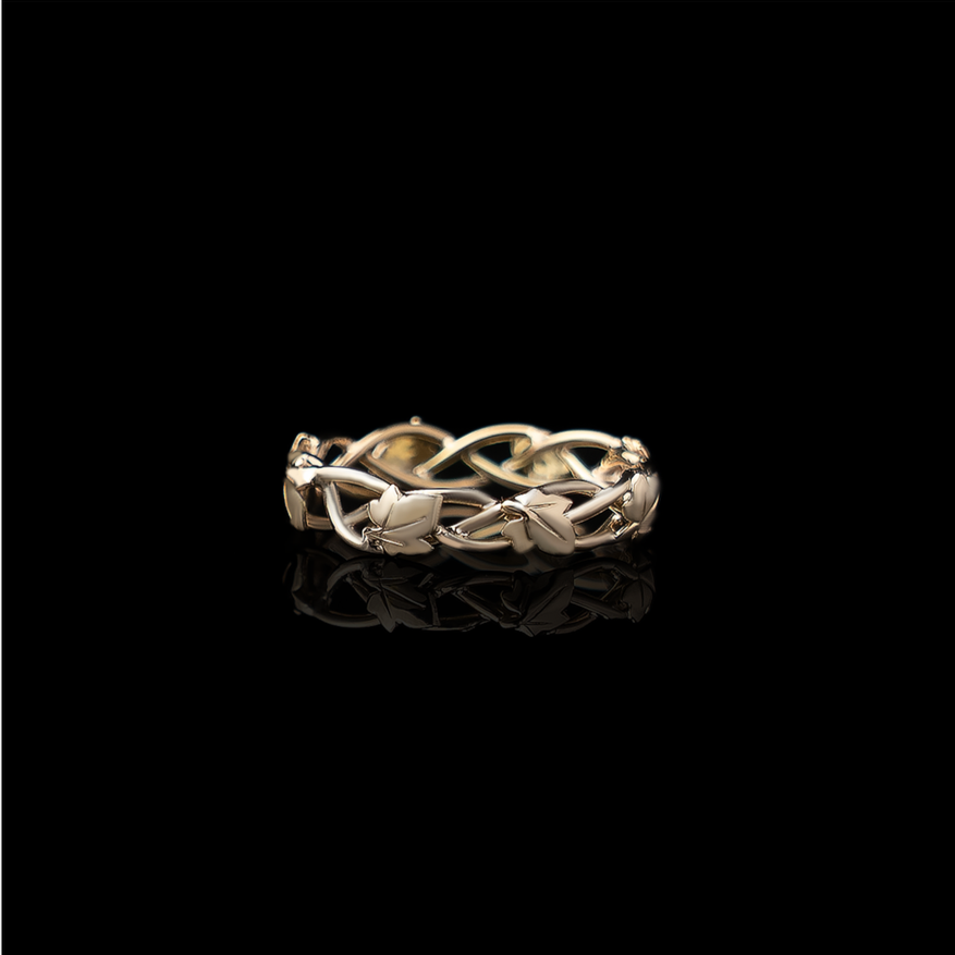 Gold Twisted Ivy Ring