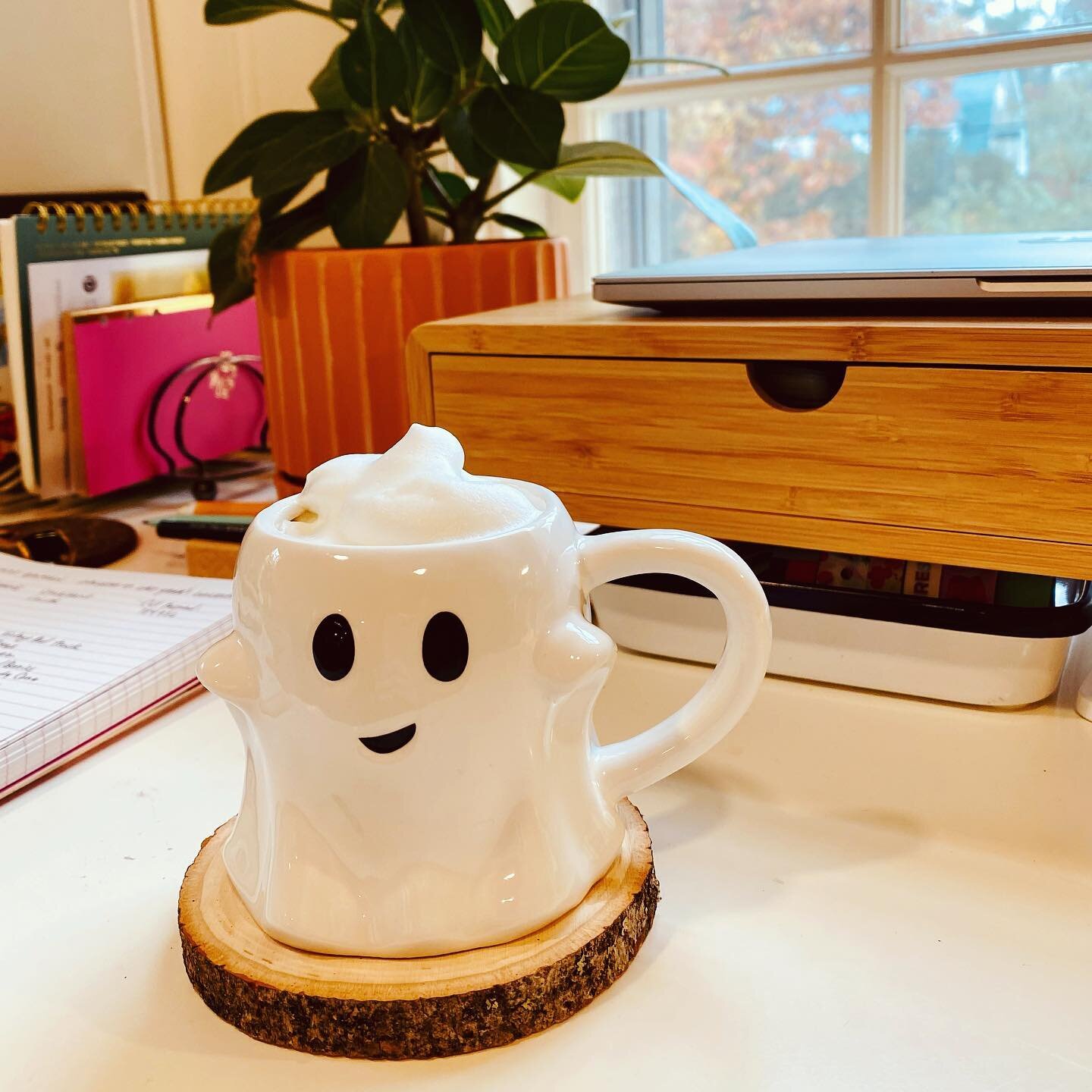 The cutest little ghost friend is joining me today. 👻
