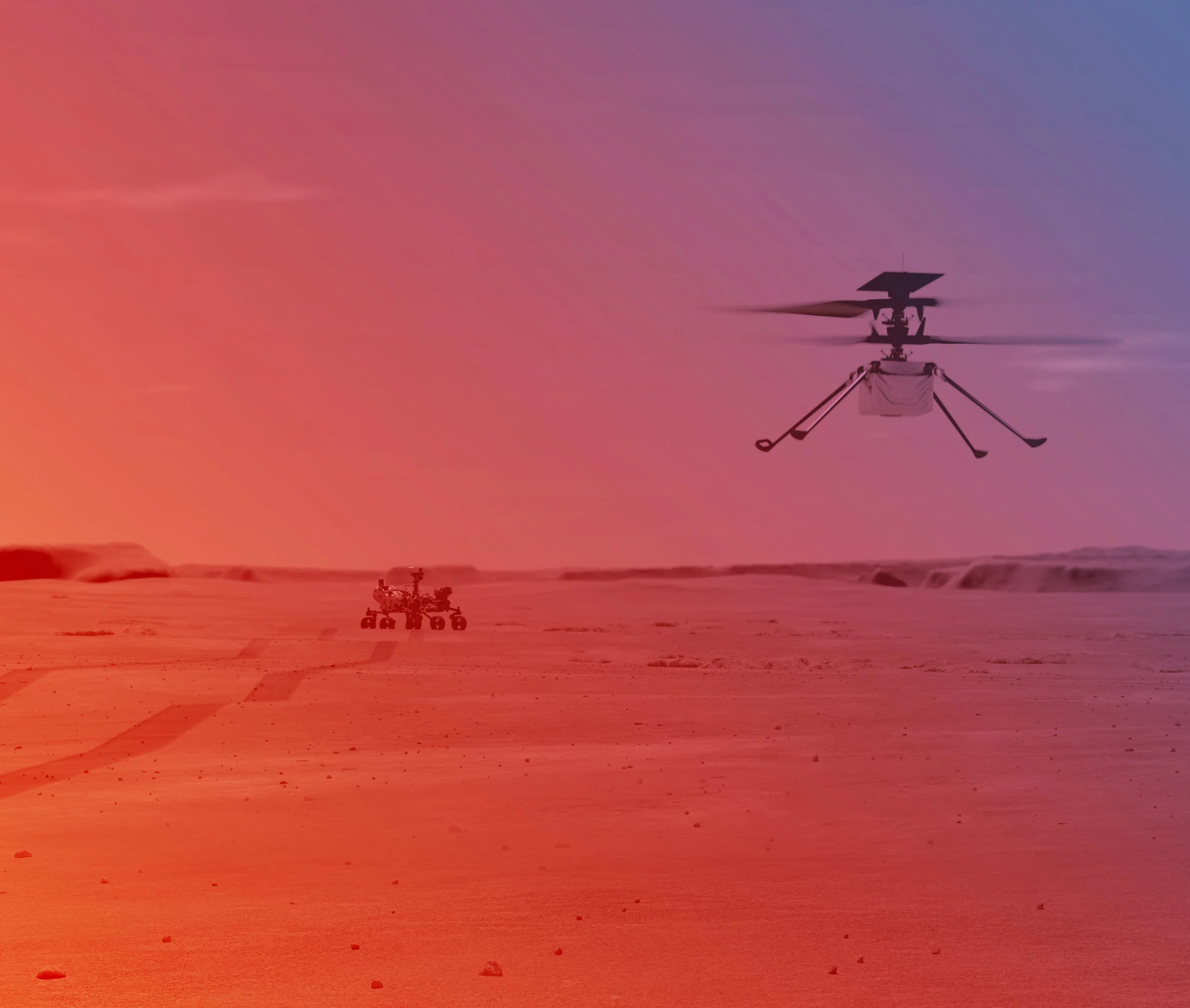 Unmanned Flight on Mars: Ingenuity Mars Helicopter to Take Off