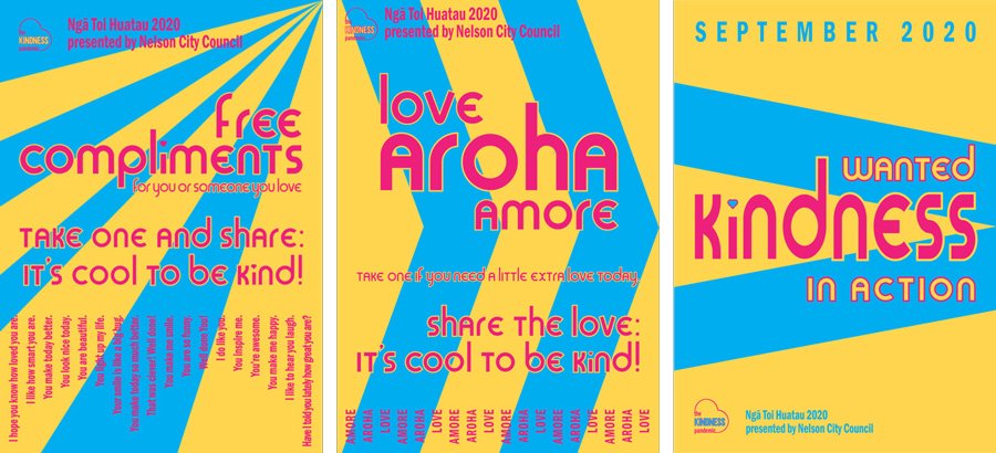Posters designed for kindness in action