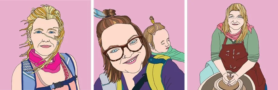 Selected portraits of mothers