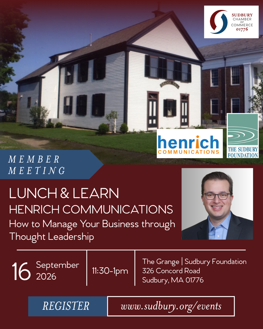 Lunch &amp; Learn: How to Manage Your Business through Thought Leadership with Henrich Communications