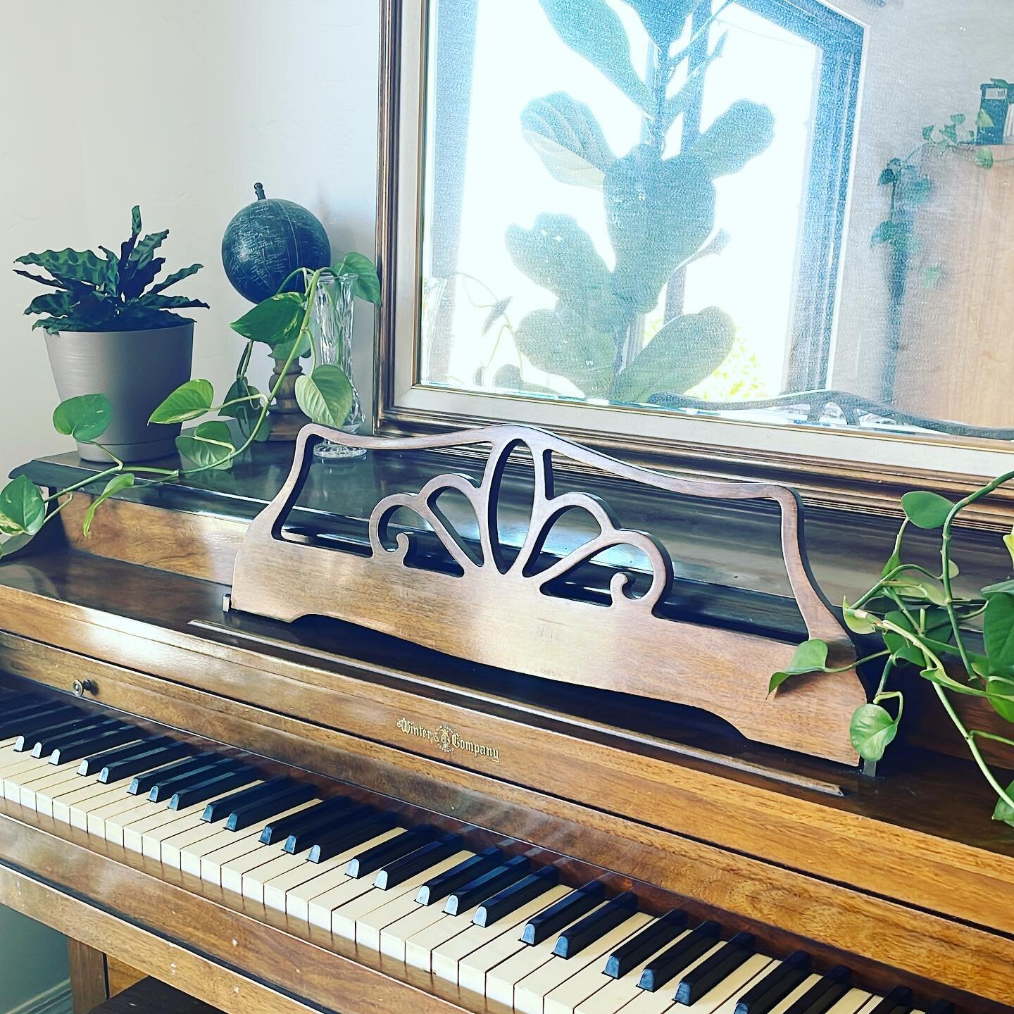 Over the weekend a neighbor commented they hadn&rsquo;t heard the piano recently. They shared how much they love sitting in their backyard and hearing the beautiful music. So yesterday, I opened the windows and sat here and played.

What my neighbor 