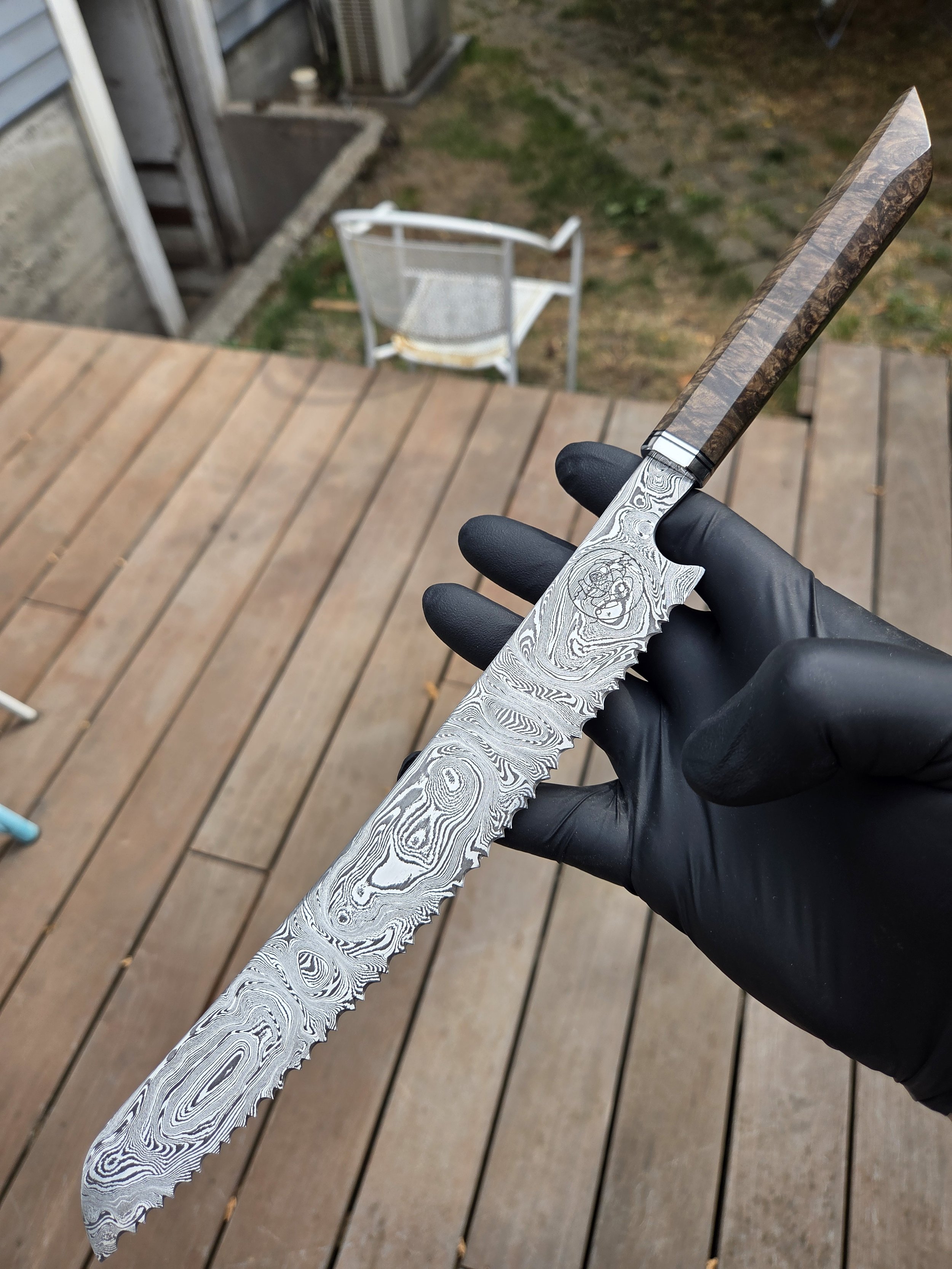 Sea Rose Knifeworks-gallery damascus knife