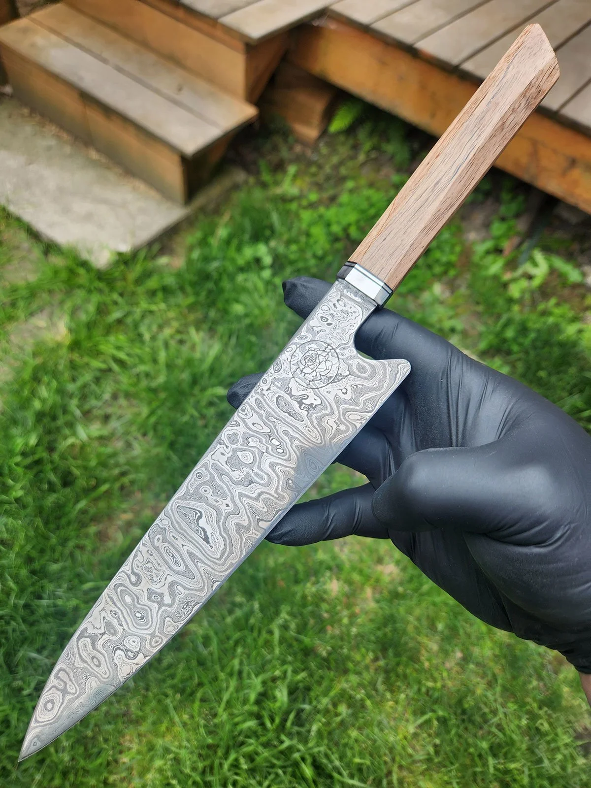 Sea Rose Knifeworks-gallery damascus knife