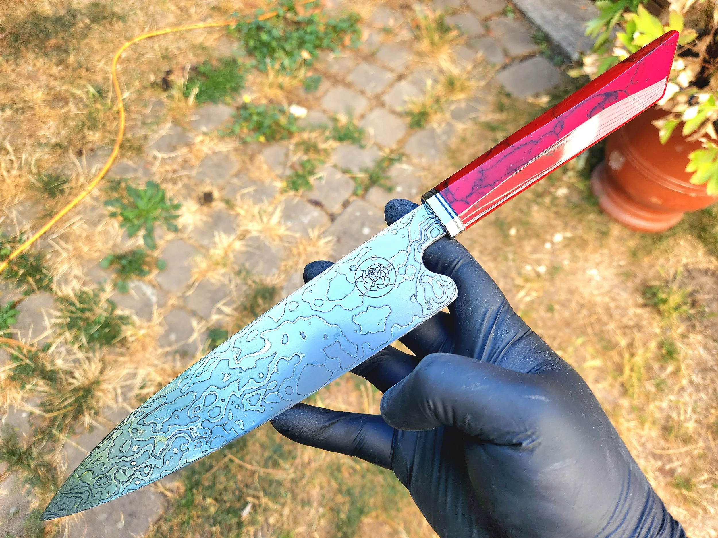 Sea rose damascus jasper chef 