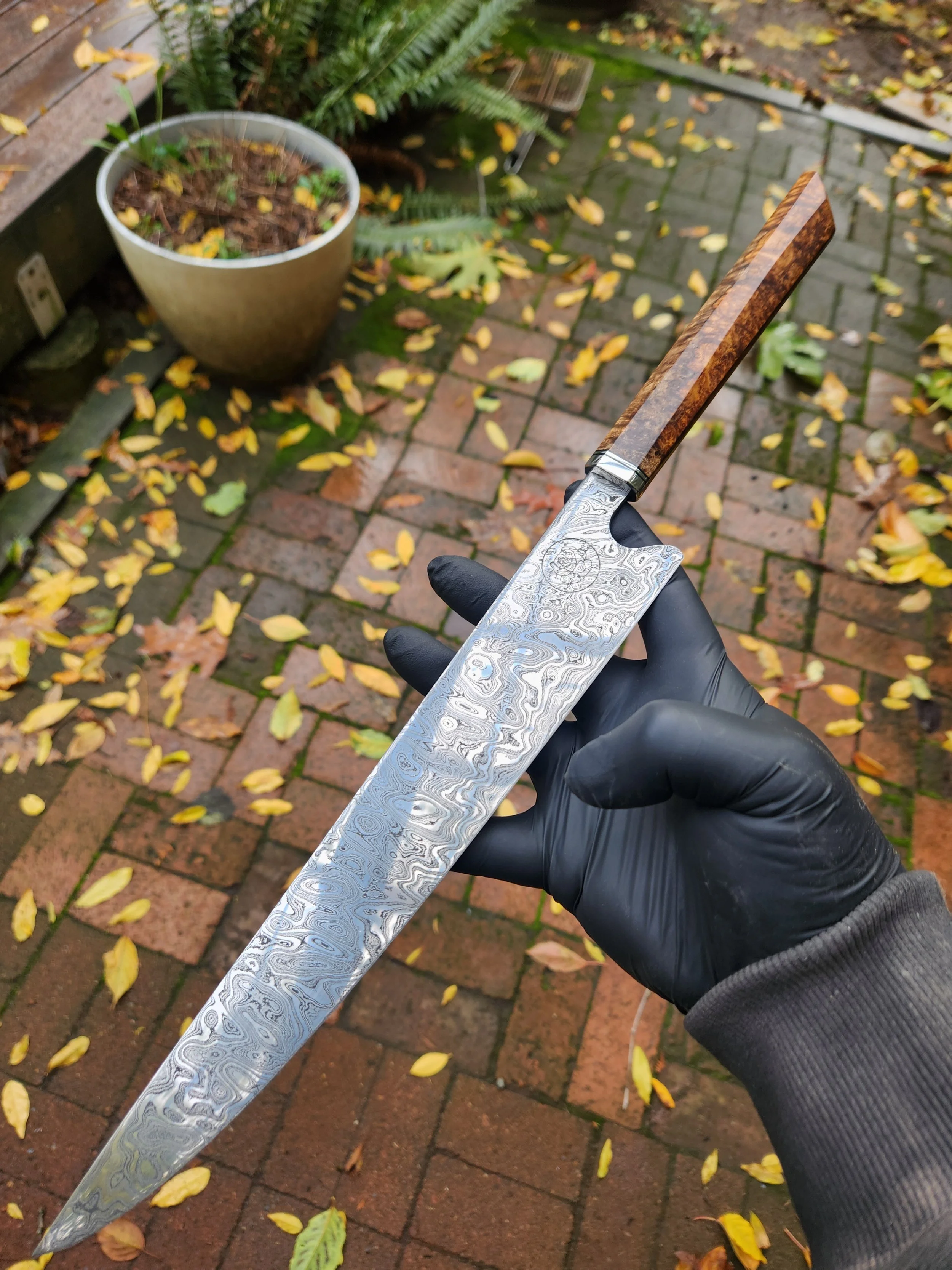Sea Rose Knifeworks-gallery damascus knife