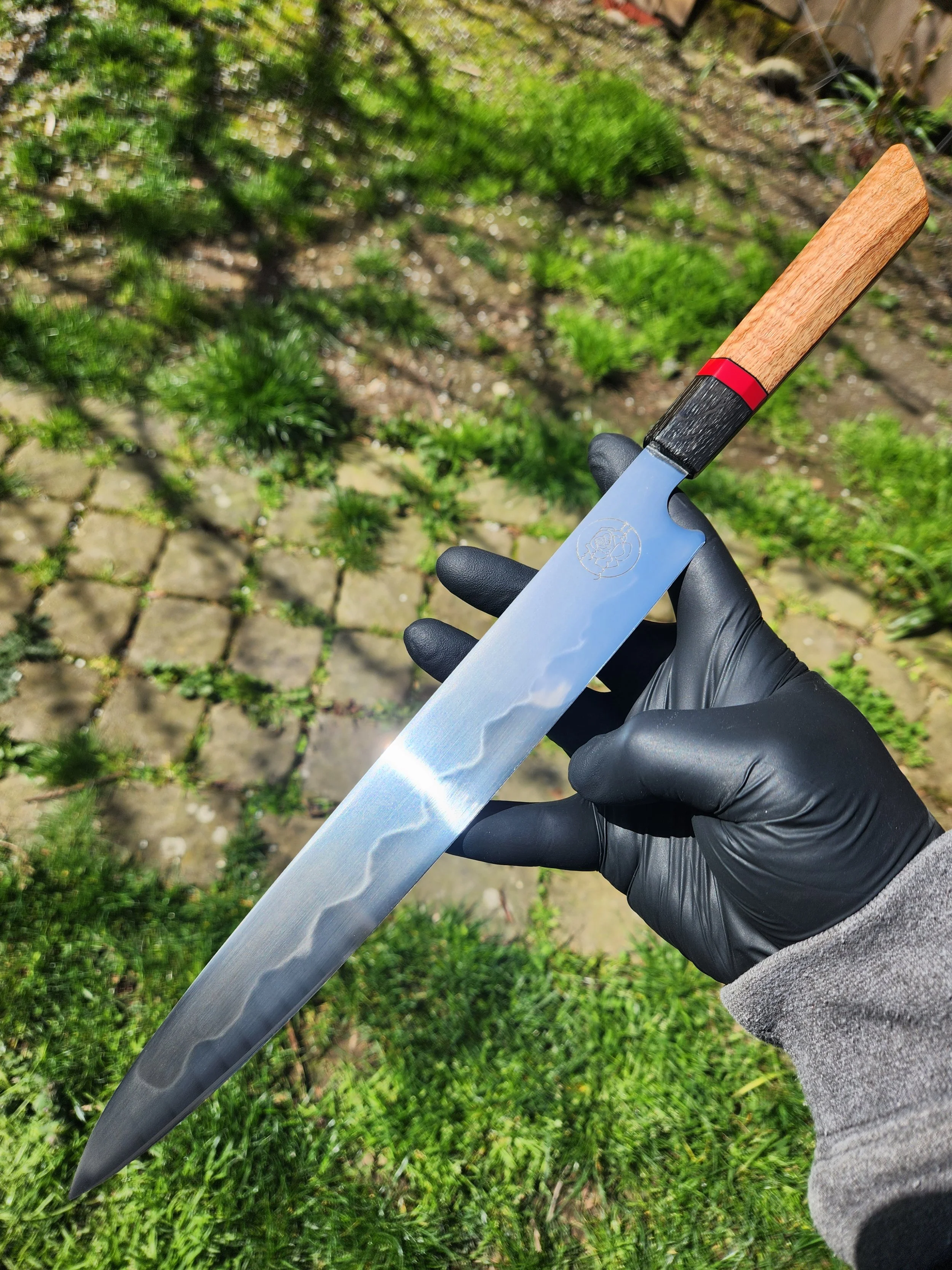 Sea Rose sujihiki with hamon