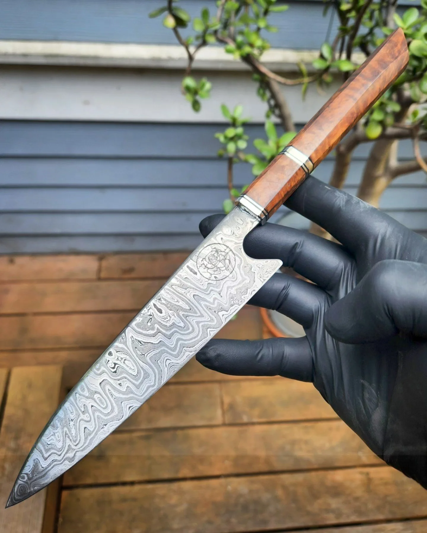 Sea Rose Knifeworks-gallery damascus knife