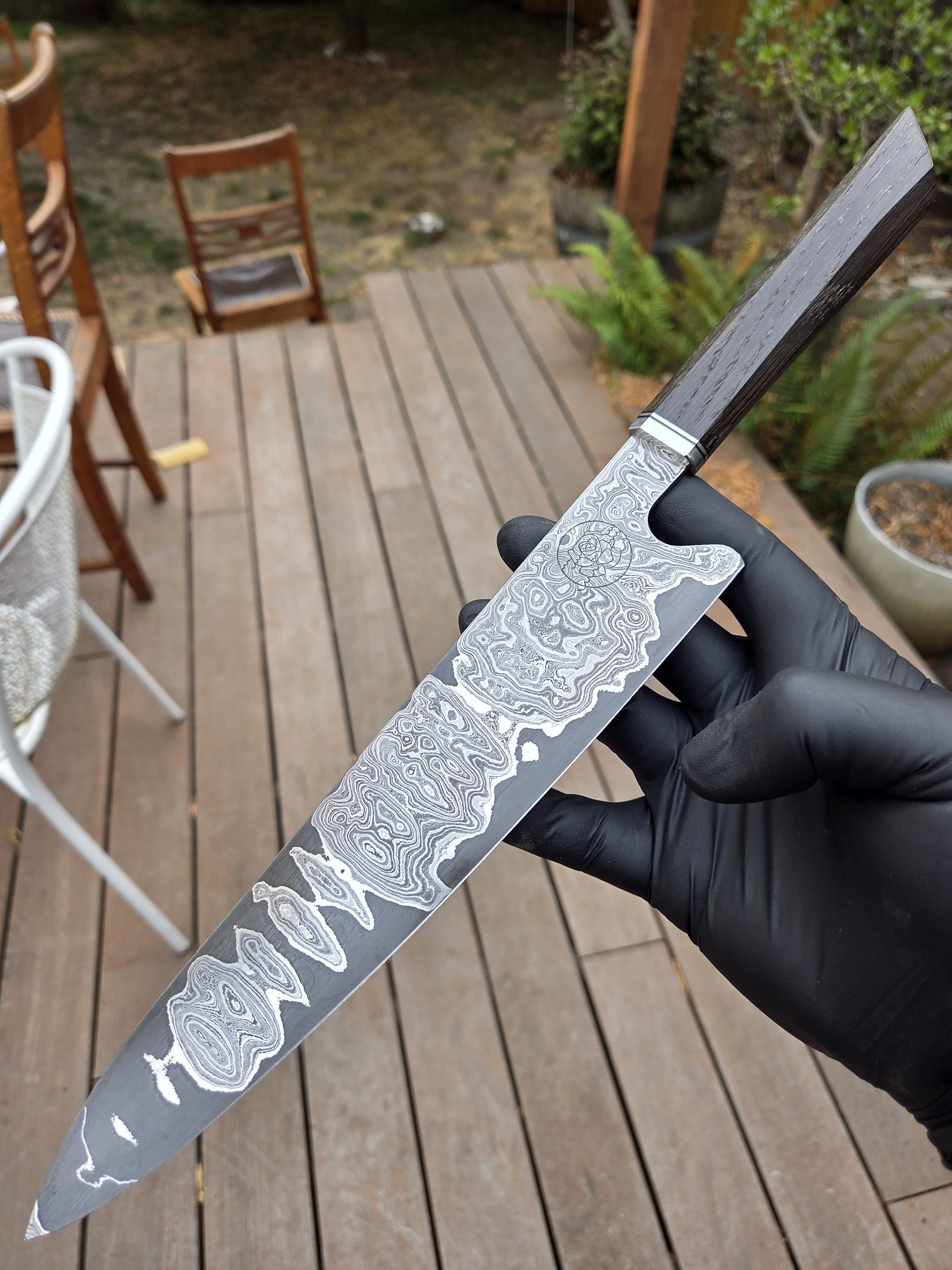 Sea Rose Knifeworks-gallery damascus knife