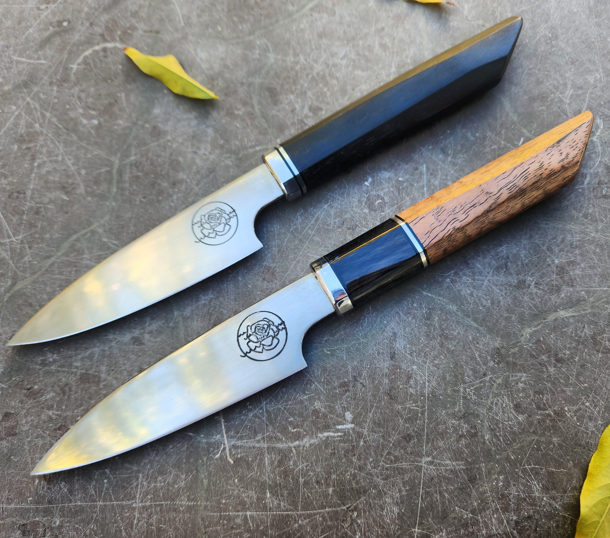 Sea Rose paring knives 