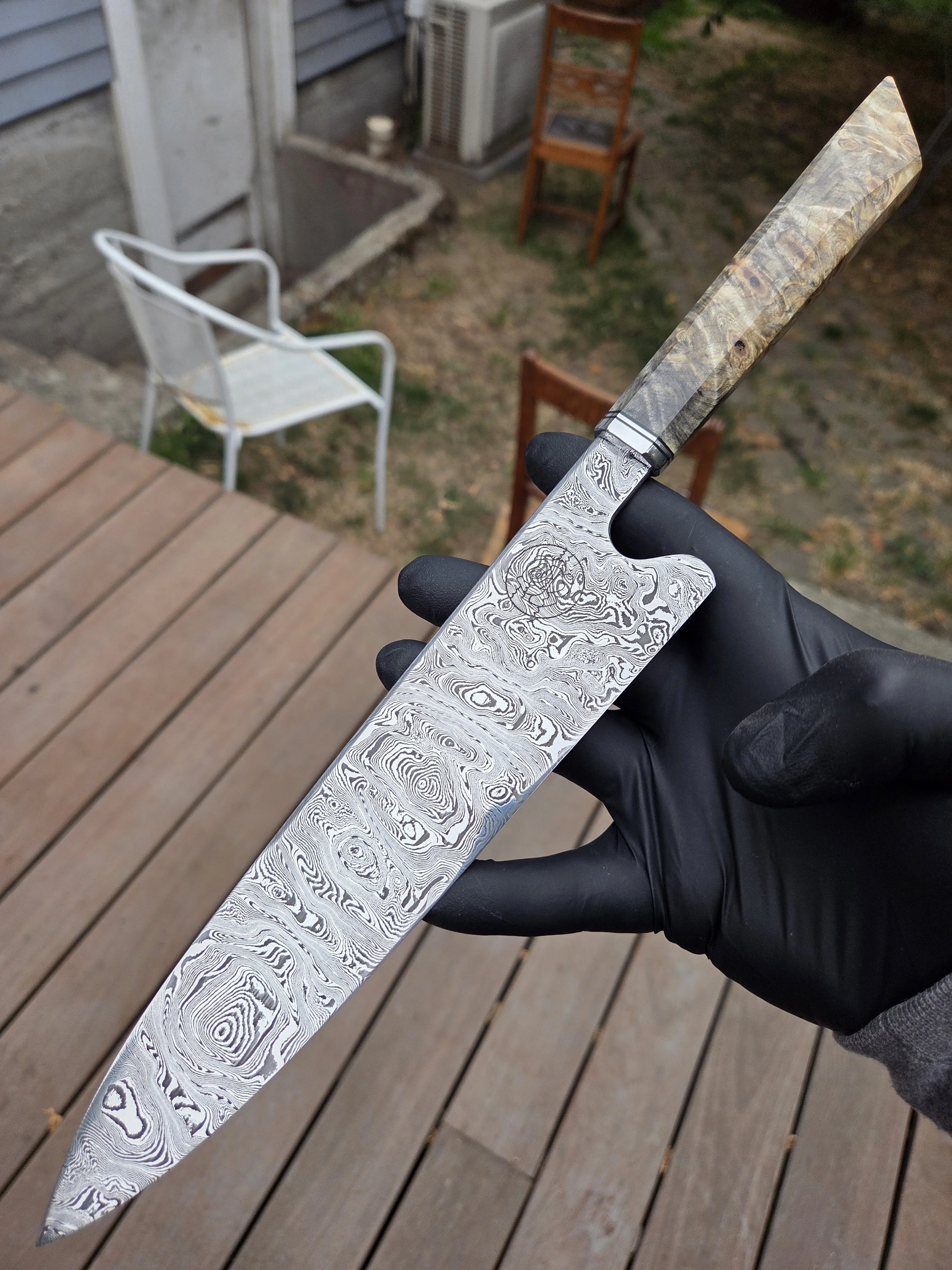 Sea Rose Knifeworks-gallery damascus knife