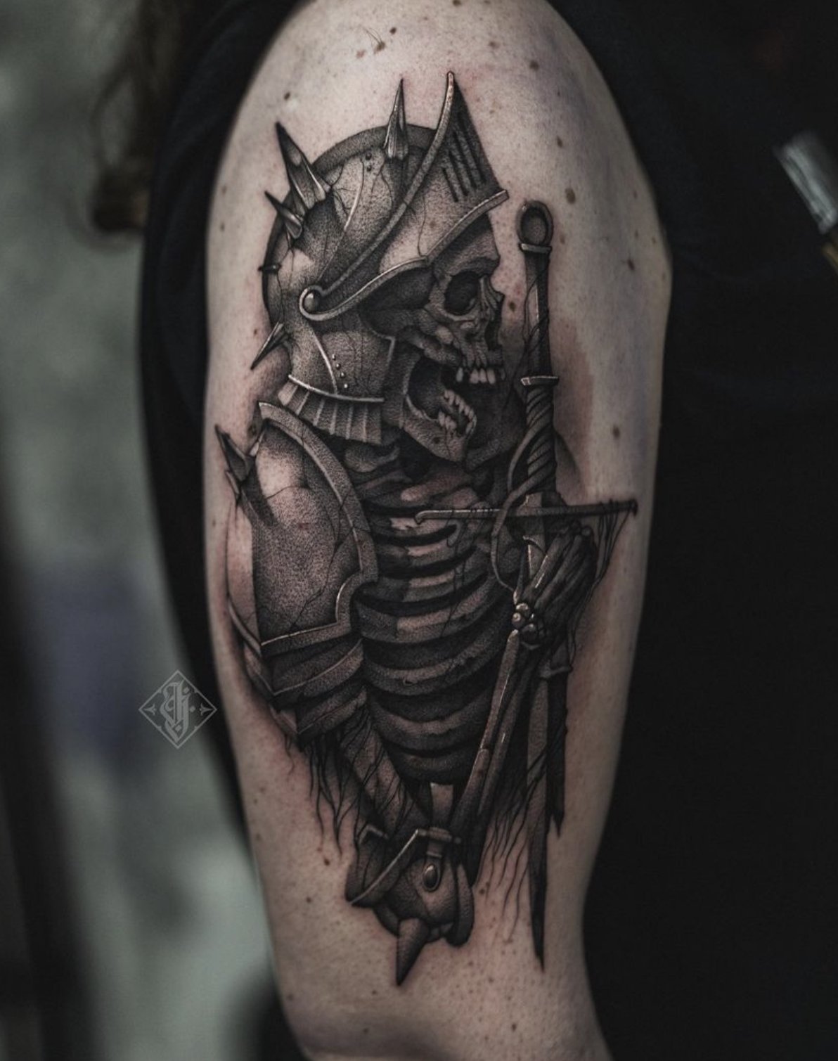 Angelic Death Knight by Victor Alvarez TattooNOW