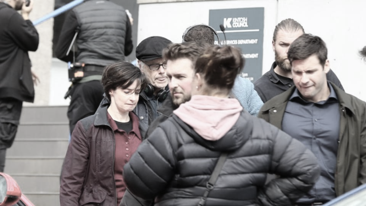 Greenock Telegraph 'Laura Donnelly and Mark Rowley in Greenock for new ITV show The Dark'