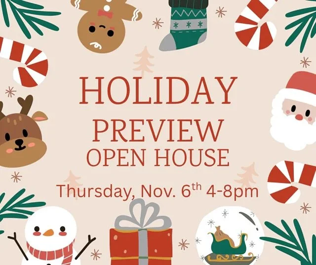 Tomorrow at @randoons &hellip;Join us for some homemade cookies and hot cider while you preview the holiday merchandise!

Receive 15% off your purchases during the event and a free entry to win their holiday raffle!