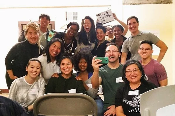 After an evening of improvising and playing with Cohorts of the first 2019 Untold Improv class