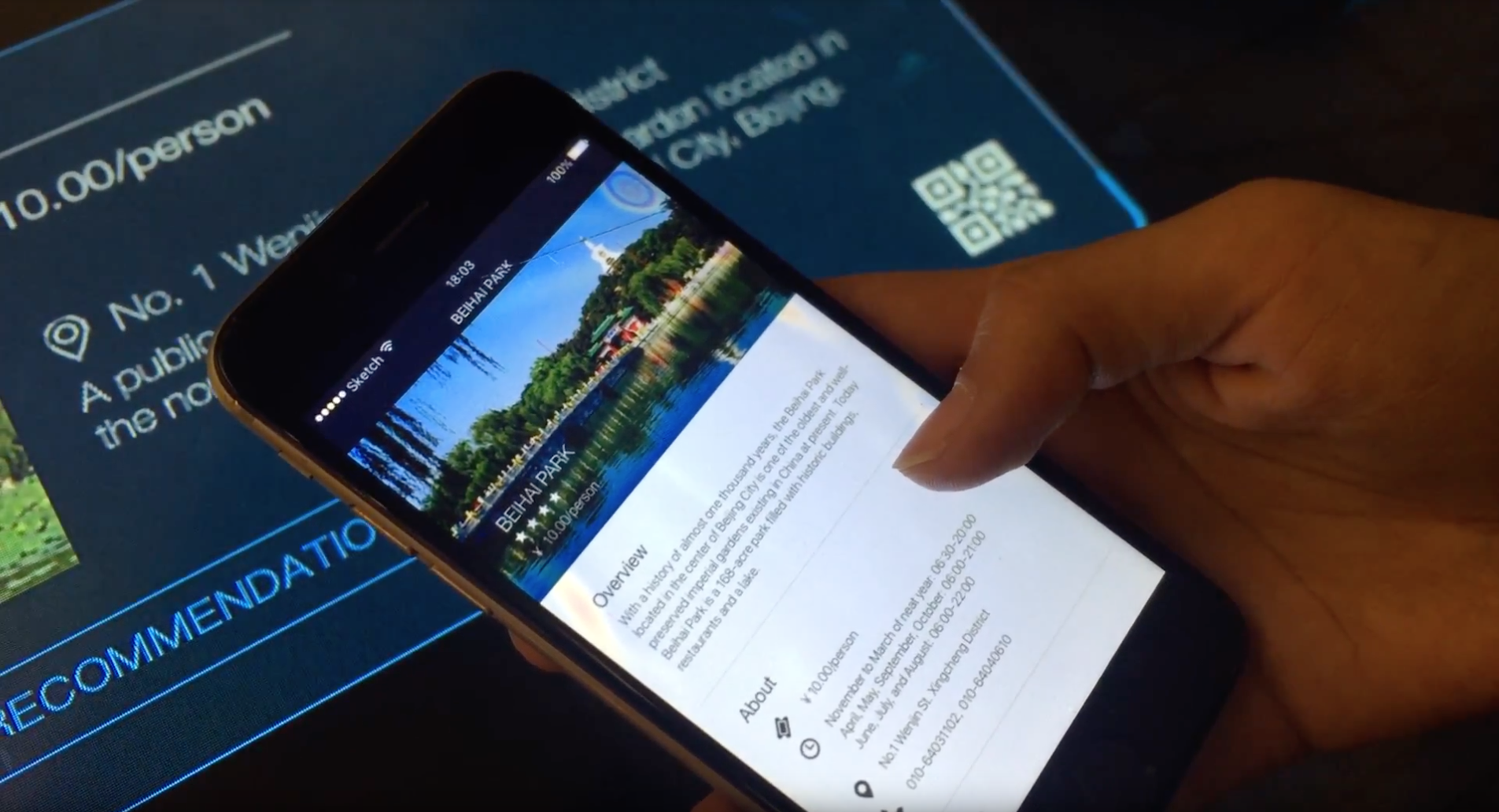   GOAL Crafting the new interface for tourism in China    Users Goal:  Enhance touristic moments to personalize the users’ experience through contextualized rich touristic media.    Business Goal:  Expand spaces available for tourism for a better use