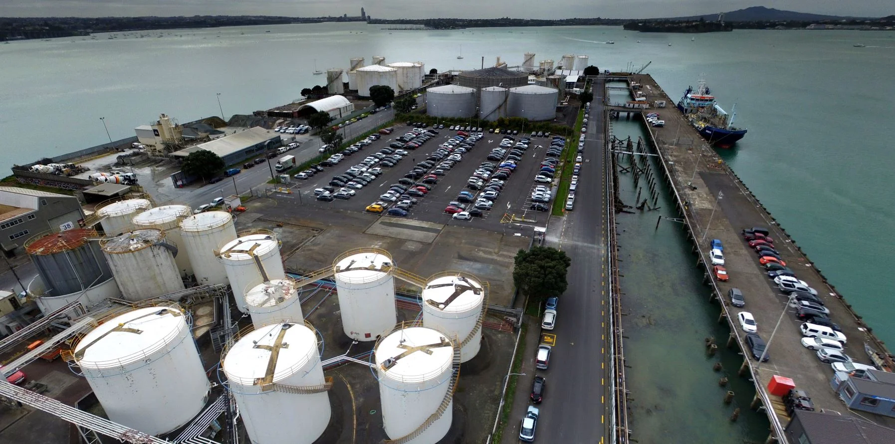 Wynyard Point in April 2018 before anything started.