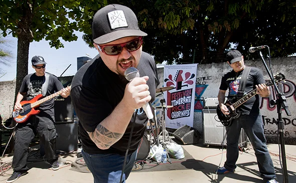 Recreio com rock e quadrinhos