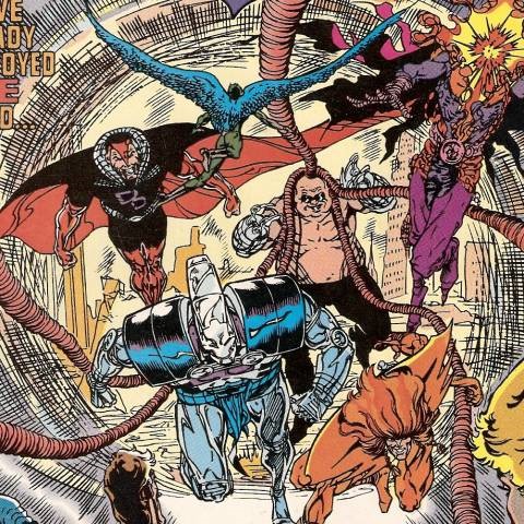 Justice League Europe # 15 (1990): Primeira aparição dos Extremistas